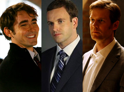 Lee Pace (Pushing Daisies), Jonny Lee Miller (Eli Stone), Peter Krause (Dirty Sexy Money) Lee Pace (Pushing Daisies), Jonny Lee Miller (Eli Stone), Peter Krause (Dirty Sexy Money)